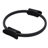 Zephylix Pilates Ring Fitness Circle 14.96" Yoga Rings Magic Circle with Dual Padded Handles for Toning Arms Thighs/Legs & Core Black